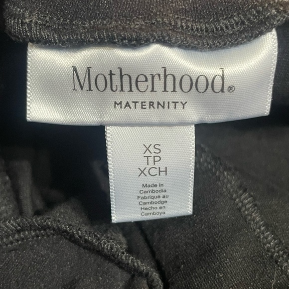 Motherhood Black Straight Leg Pants with Pockets, Tailored Fit, Size XSmall - Picture 8 of 11